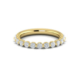 Matching Band for Classic Round Engagement Ring with Floating Diamond Band