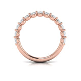 Matching Band for Classic Oval Engagement Ring with Floating Diamond Band