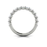 Matching Band for Classic Oval Engagement Ring with Floating Diamond Band