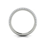 Matching Band for Shimmering Engagement Ring with Micropave Band