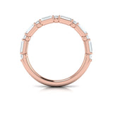 Matching Band for Daring Deco Emerald Cut Engagement Ring