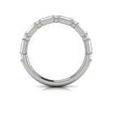 Matching Band for Daring Deco Emerald Cut Engagement Ring