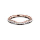 Matching Band for Woven Pave Oval Diamond Engagement Ring