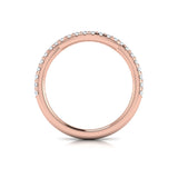 Matching Band for Woven Pave Oval Diamond Engagement Ring