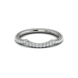 Matching Band for Woven Pave Oval Diamond Engagement Ring