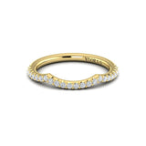 Matching Band for Woven Pave Oval Diamond Engagement Ring