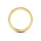 Matching Band for Woven Pave Oval Diamond Engagement Ring
