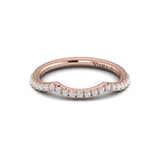 Matching Band for Entwined Oval Hidden Halo Engagement Ring