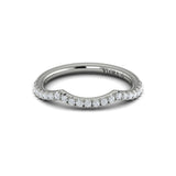 Matching Band for Entwined Oval Hidden Halo Engagement Ring