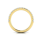 Matching Band for Bold Cathedral Round Diamond Engagement Ring