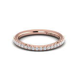Matching Band for Dramatic Cathedral Hidden Halo Engagement Ring