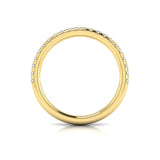 Matching Band for Dramatic Cathedral Hidden Halo Engagement Ring