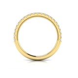 Matching Band for Cathedral Arch Double Halo Cushion Engagement Ring