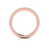 Matching Band for Corsage Halo Oval Engagement Ring