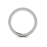 Matching Band for Delicate Double Halo Engagement Ring with Split Shank