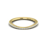 Matching Band for Delicate Double Halo Engagement Ring with Split Shank