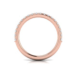 Matching Band for Unique Oval Halo Round Engagement Ring