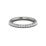 Matching Band for Unique Oval Halo Round Engagement Ring
