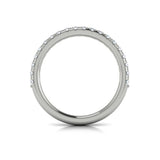 Matching Band for Unique Oval Halo Round Engagement Ring