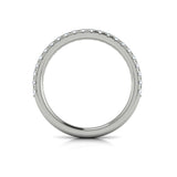 Matching Band for Blossom Halo Oval Engagement Ring with Pear Side Diamonds