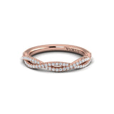 Matching Band for Entwined Pear Halo Engagement Ring