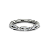 Matching Band for Entwined Pear Halo Engagement Ring