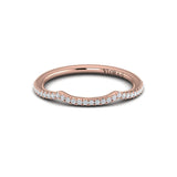 Matching Band for Entwined Euro Halo Round Engagement Ring