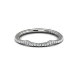 Matching Band for Entwined Euro Halo Round Engagement Ring