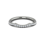 Matching Band for Entwined Oval Halo Engagement Ring