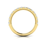 Matching Band for French Cathedral Oval Hidden Halo Engagement Ring