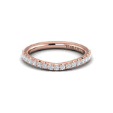 Matching Band for Elegant Halo Emerald Cut Engagement Ring