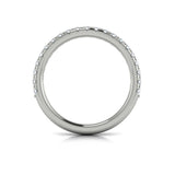 Matching Band for Elegant Halo Emerald Cut Engagement Ring