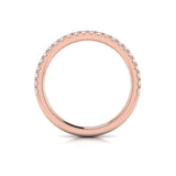 Matching Band for Refined Oval Bezel Engagement Ring