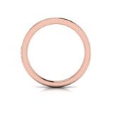 Matching Band for Modern Trio Oval Bezel Engagement Ring