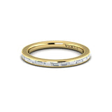 Matching Band for Modern Trio Oval Bezel Engagement Ring