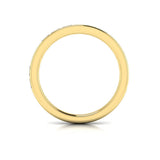 Matching Band for Modern Trio Oval Bezel Engagement Ring