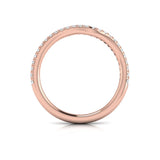 Matching Band for Bypass Oval Engagement Ring