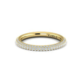 Matching Band for Shimmering Hidden Halo Engagement Ring with Micropave Band