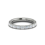 Matching Band for Bezeled Emerald Cut Engagement Ring