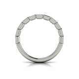Matching Band for Bezeled Emerald Cut Engagement Ring