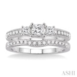 Past Present & Future Diamond Wedding Set