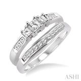 Past Present & Future Diamond Wedding Set