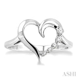 Heart Shape Journey Diamond Fashion Ring