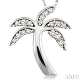 Palm Tree Diamond Fashion Pendant