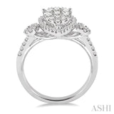 Pear Shape Lovebright Diamond Engagement Ring