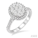 Oval Shape Lovebright Essential Diamond Engagement Ring