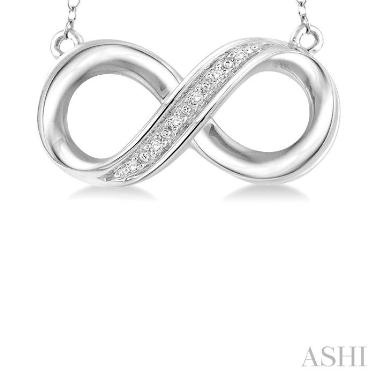 Silver Infinity Diamond Fashion Pendant