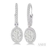 Oval Shape Lovebright Essential Diamond Earrings