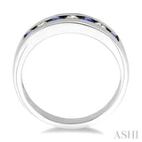 Gemstone & Diamond Wedding Band