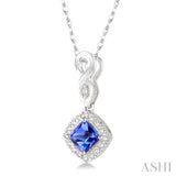 Gemstone & Diamond Pendant